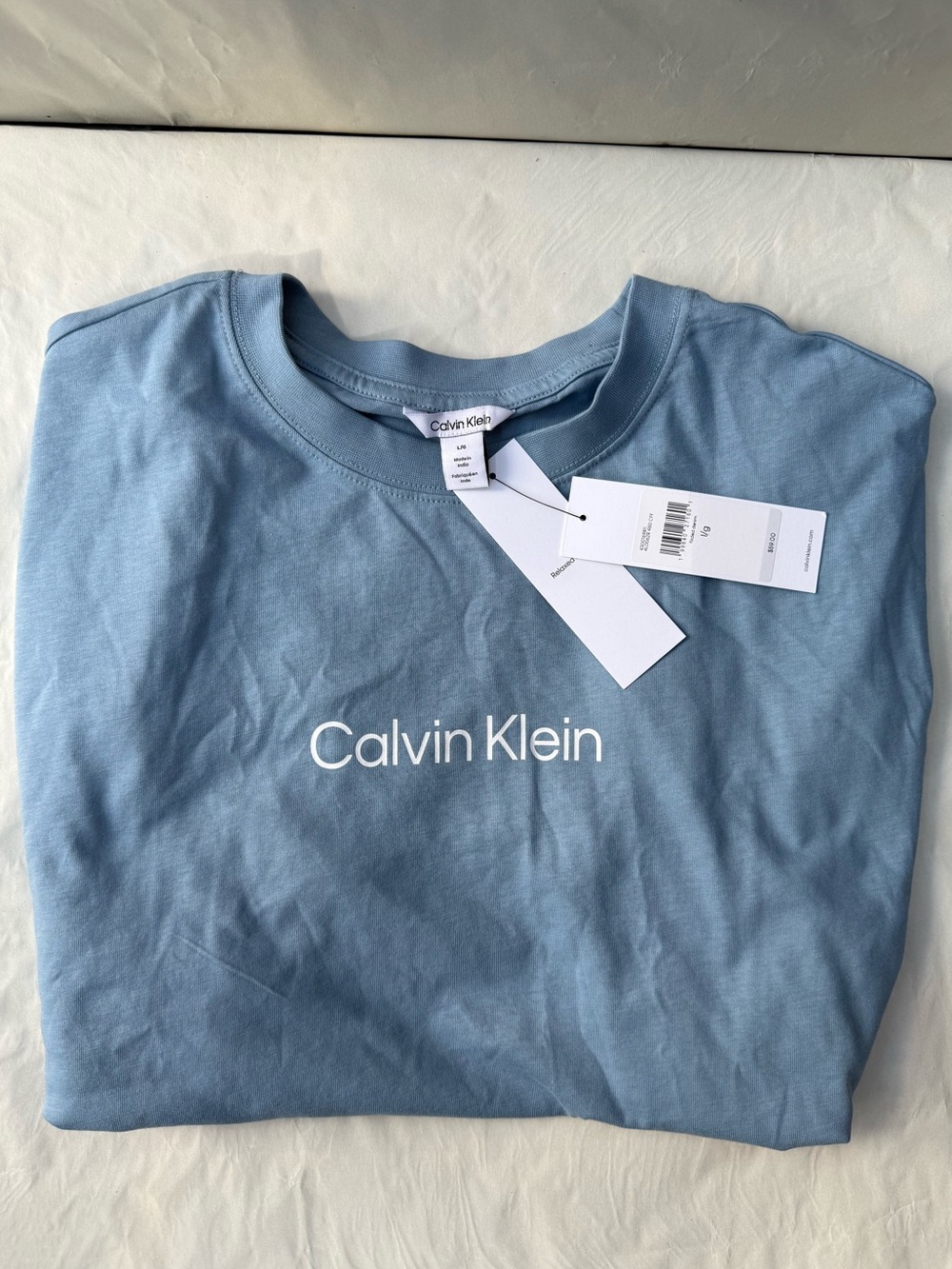 Calvin Klein - Men's “Faded Denim” - Crewneck T-Shirt - Size LG - NWT